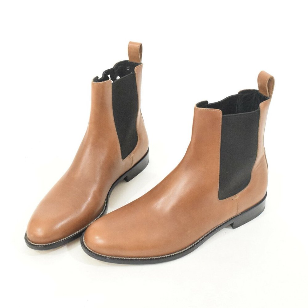 Gucci Saddle Brown Leather Pull-On Chelsea Boots - Picture 4 of 11